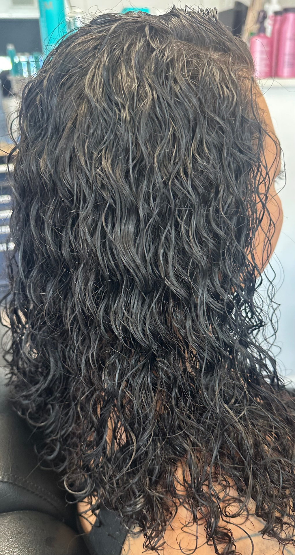 Freshly permed dark waves with definition